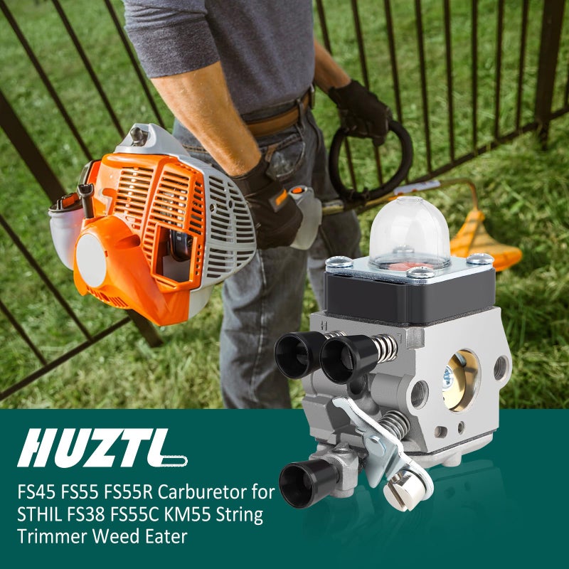 HUZTL FS45 FS55 FS55R Carburetor for STHIL FS38 FS46 HL45 FS45C FS46C FS55C FS55RC KM55 String Trimmer Weed Eater C1Q-S97 - Image 3
